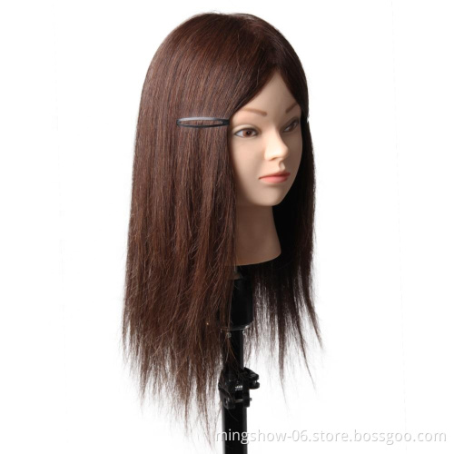 Training head mannequin human hair, wholesale foam head mannequin head